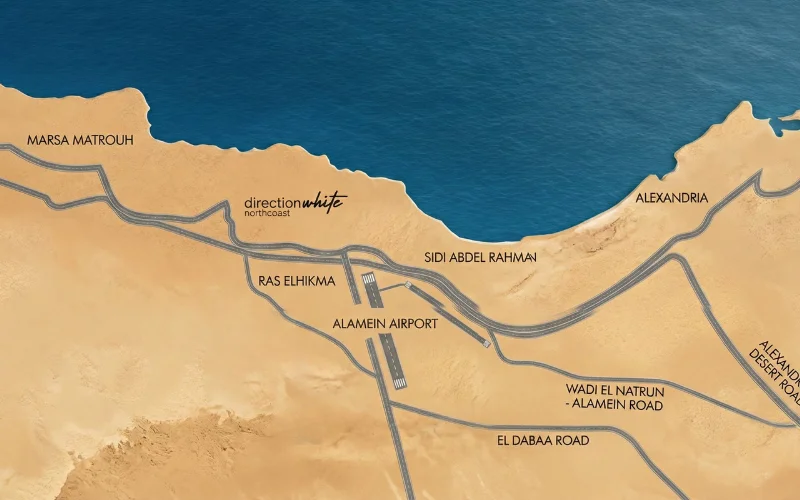 موقع قرية دايركشن وايت أرابيلا