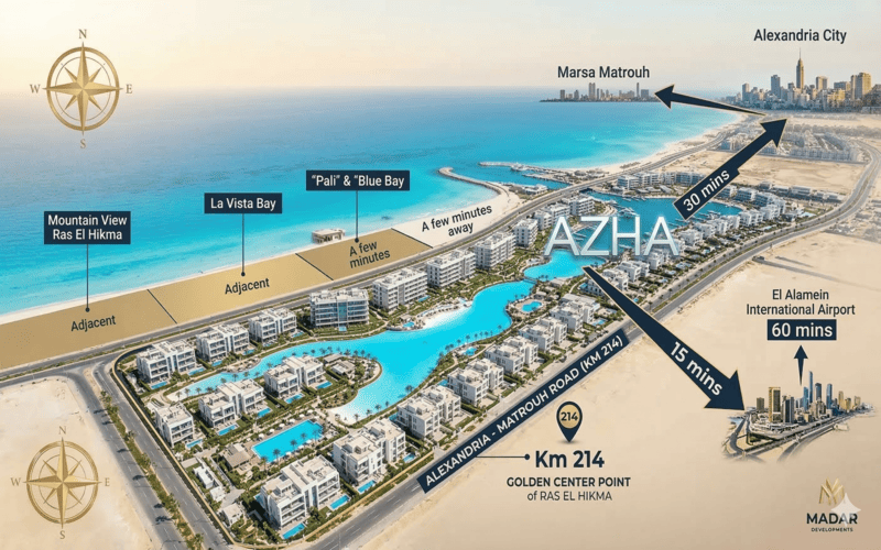 موقع Azha North Coast